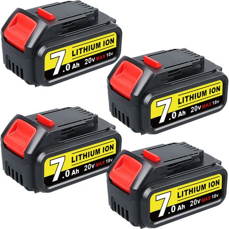 4Packs pour Dewalt DCB184-XJ 700mAh 18V-20V batteries lithium-ion DCB183 DCB183-XJ DCB182 DCB182-XJ DCB181 DCB181-XJ DCB185-XE