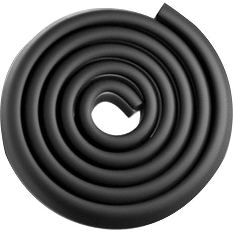 Tischkantenschutz L-förmig, NBR, geruchlos, dick, weich, schwarz, 2 m / 6,6 Fuß (1/5)