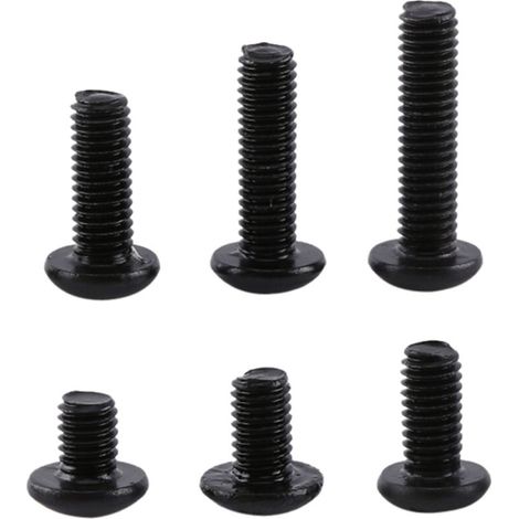 300pcs Coffret M3 Vis à six pans creux à tête hexagonale en acier allié et M3 Écrous hexagonale en acier allié, Assortiment Vis et écrous M3 x 4/5/6/8/10/12mm, Couleur Noir