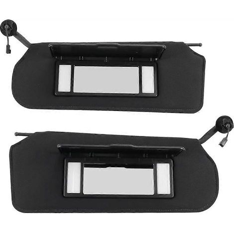 1 paire de pare-soleil de voiture avec éclairage LED 10442033 10442034 pour Chevrolet Corvette C5 1997-2004, pare-soleil et miroir de courtoisie (1/5)