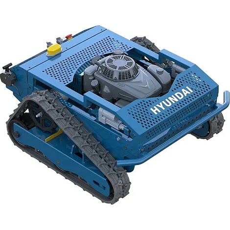 Robot Tondeuse sur Chenilles Télécommandé Hyundai Raptor 65492 - 224cc - 100 mt - 15x21 mm