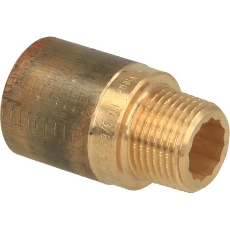 Rallonge de robinet 3/8'' x 25 mm laiton rouge