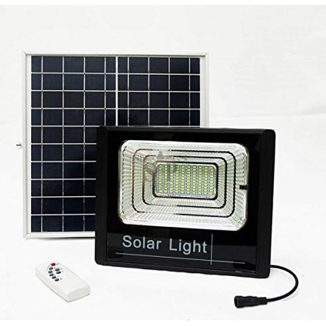 TEMPO DI SALDI Faro A Led Da 50W SMD Luce Bianca Con Pannello Solare, Sensore E Telecomando (1/4)