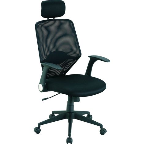 Fauteuil ministre Coloris Noir, Polypropylène/Nylon, 61x62x121 cm (1/2)