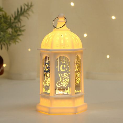 Lampe de table LED décorative pour la fête des lanternes du Ramadan, veilleuse électronique LED pour la décoration de la maison et l'Aïd Moubarak (1/5)
