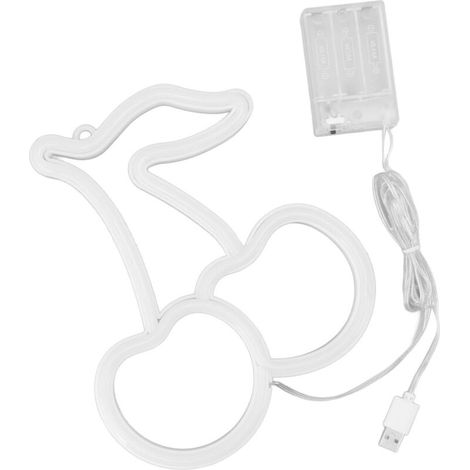 [Lampe Neon Murale] [Logo Lumière] [Cerise] LED USB PVC Décorative Pink (1/4)