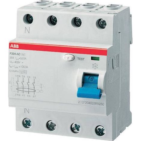 Inter. Dif. (F204) 4P 80A 300mA Ac 2CSF204023R3800 ABB 442073 (1/2)