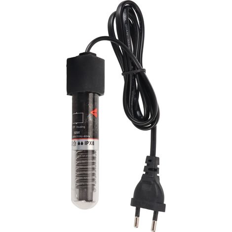 Eosnow Aquarium-Heizung, 26 ℃, automatisch, konstante Temperatur, Quarzglas, kleines Tauchaquarium mit Saugnapf, 50 W, EU-Stecker, 220 V