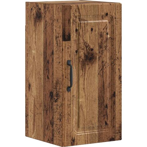 Armario de pared para baño UTRECHT Madera envejecida vidaXL (1/5)