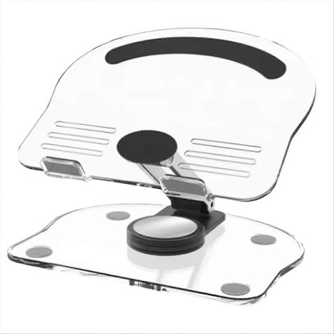 Support acrylique pliable antidérapant rotatif 360° pour tablette et téléphone de 4,7–13 po (1/5)