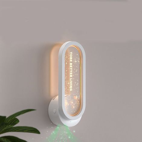 Purificador de aire compacto de iones negativos, Starlight transpirable, ayuda para dormir, purificación del aire, desodorización y desodorización, adecuado para habitaciones de hasta 20 m², color bla (1/2)
