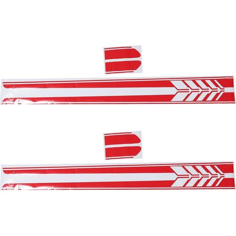 Autocollants et Décalcomanies de Course pour Voiture Rouge, Décoration Étanche en BK, 2 Pièces, Style Attrayant et Moderne pour Personnaliser Votre Véhicule (1/5)