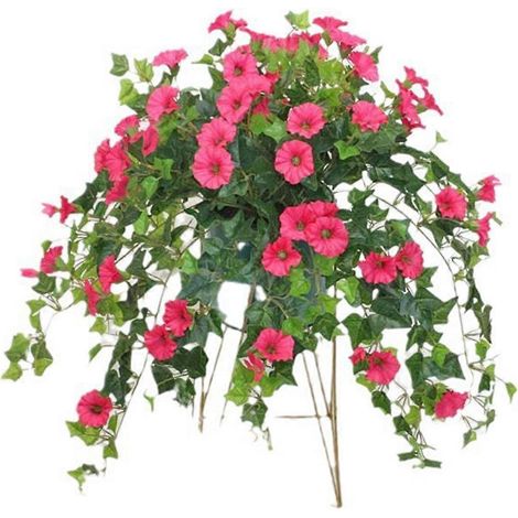 Blumen, künstliche Blumenarrangements im Freien A--