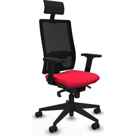 Piqueras y Crespo Horna chaise de bureau noir confortable (1/3)
