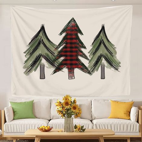 tapestry nature Printed Beach Blanket Backdrop for Beach Coverlet Curtain (1/5)