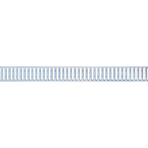 First Plast – Grille passerelle acier électrozingué A15 100x1000mm – Résistance Classe A15 pour surfaces piétonnes – Caniveau de voirie Série 100 (1/2)