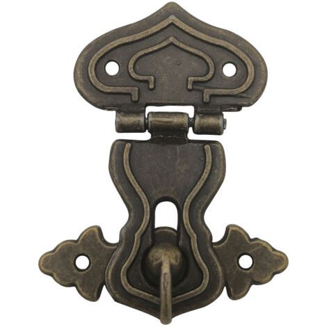 Boucle de boîte de 10 pièces, serrure de garniture de levage de boucle de boucle en laiton antique (1/5)
