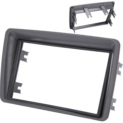 Ersatz-Autoradioblende (2 DIN) mit zentraler CD-Steuerung und Armaturenbrettrahmen für FIAT Panda 2003-2012 (1/5)