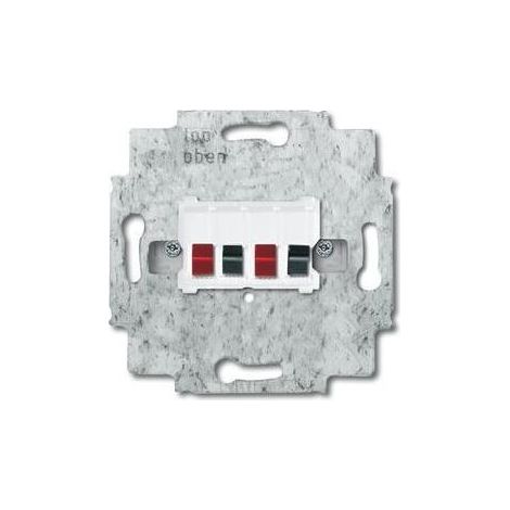 Busch-Jaeger Lautsprecher-Anschlussdose 2fach, alpinweiß 0248/04-101 (1/5)
