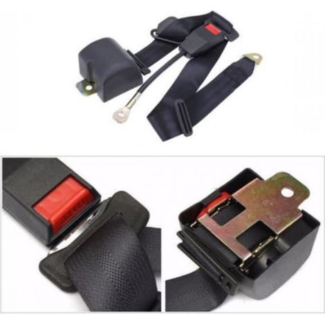 Ceinture de sécurité du véhicule universel 3 points réglable escamotable automatique 2 (1/4)