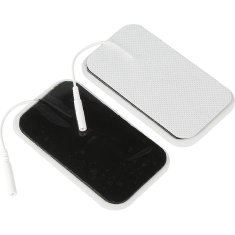 Lot de 2 électrodes de rechange réutilisables et auto-adhésives pour appareil de massage TENS (1/5)