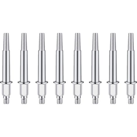 Lot de 8 têtes d'affûtage pour tronçonneuse : outils d'affûtage portables pour limes, à utiliser avec une affûteuse (1/5)
