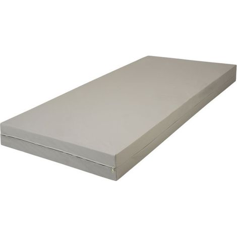 Housse de Rénovateur matelas complet – 90 x 190 x 13 cm – Gris – Traité anti-feu - 90x190cm - Gris