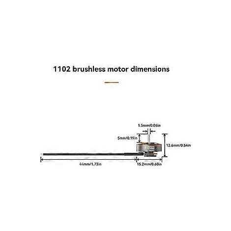 Für BETAFPV LAVA 1102 14000KV bürstenloser Motor 44MM Kabel Hochleistungsmotor für Pavo Femto BWhoop Qua