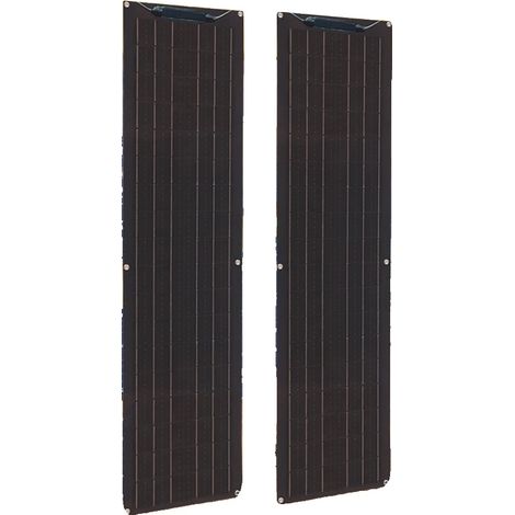 Panneau Solaire, Design Flexible, Haute Efficacité, kit noir 100w (1/2)