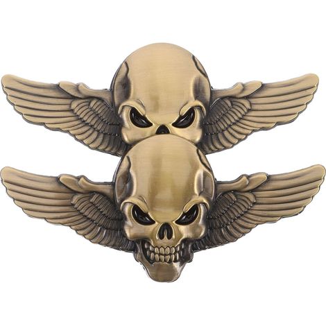 and Wings Car Body Stickers Large Size Antique Bronze Color