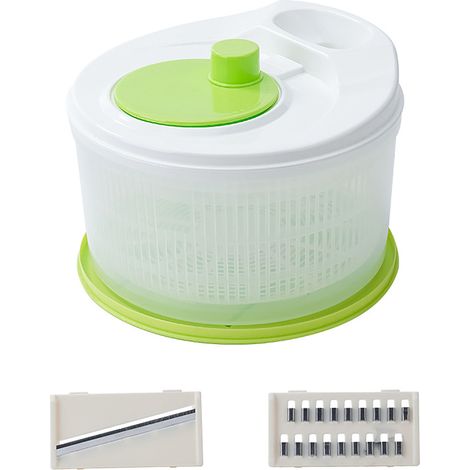 Centrifugeuse à Salade Polyvalente, Coupe-Légumes Efficace et Sécuritaire pour Fruits et Laitue (1/5)