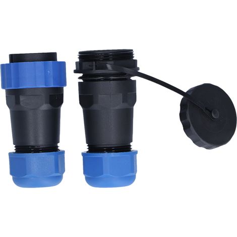 IP68 wasserdichter Luftfahrtstecker SP2822, 2-poliges Stecker-/Buchsenpaar, Stoßanschluss 250 V 5 A, Rundstecker für industrielle Verkabelung (1/5)