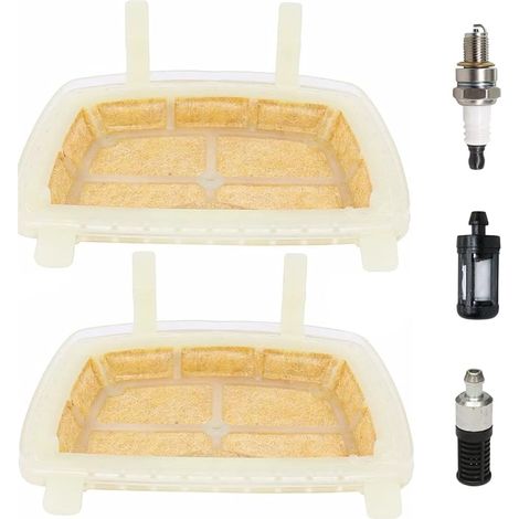 Kit de filtres à air pour STIHL MS171 MS181 MS211 MS 171C MS181C MS211C tronçonneuse Remplace 1139 120 1602, avec Bougie d'allumage Filtre à Carburant Filtre à Huile (1/5)