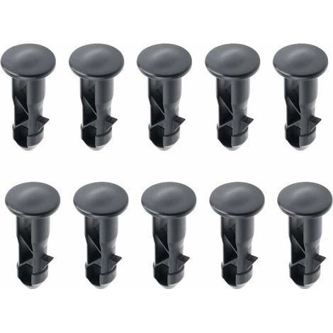 65 x18mm Lot de 10 Goupilles de Charnière Pour Couvercle de Poubelles à Roulettes En Plastique Noir Pour Poubelles Domestiques de 240 L et Commerciales (1/4)