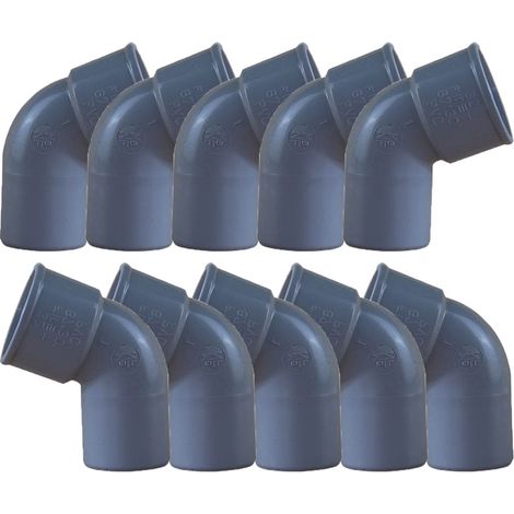 10 coudes PVC 67°30 Mâle/Femelle Ø32 - First Plast (1/5)