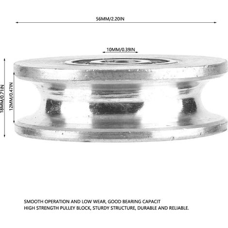 Roue de Guidage en Acier pour Poulie de Levage à Câble Métallique (56mm) (1/5)