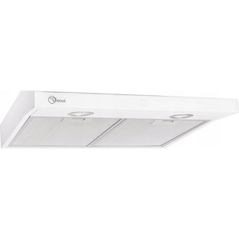 Freistehende Unterbau-Dunstabzugshaube, weiß, 50 cm, LED-Beleuchtung