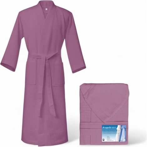 ACCAPPATOIO Nido Ape BEE© in Puro cotone con Cappuccio da Adulto ROSA S