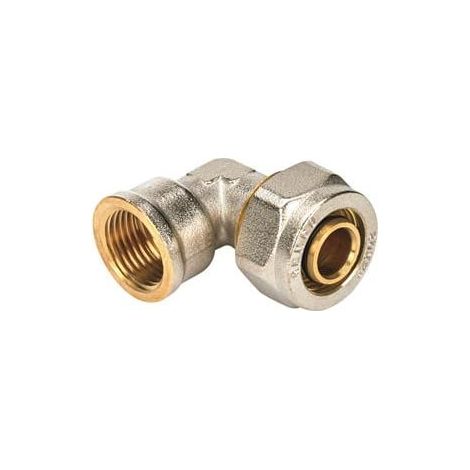 Coude Multicouche à compression Ø16x2,0 - Femelle 1/2" (15/21) - Henco (1/2)