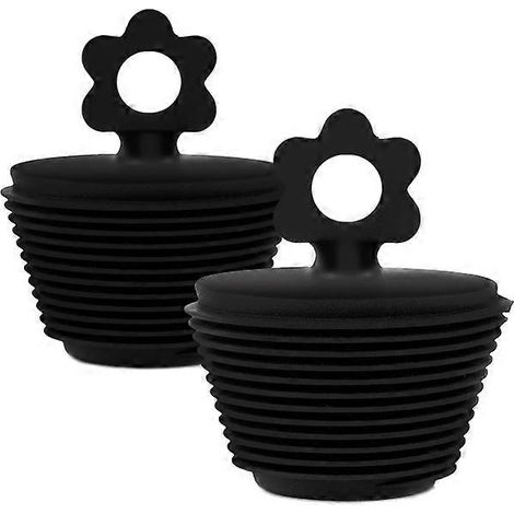 Siphon de sol, lot de 2 unités, en silicone, adapté aux zones humides et à l'évacuation des eaux usées domestiques.-AquaForge (1/5)