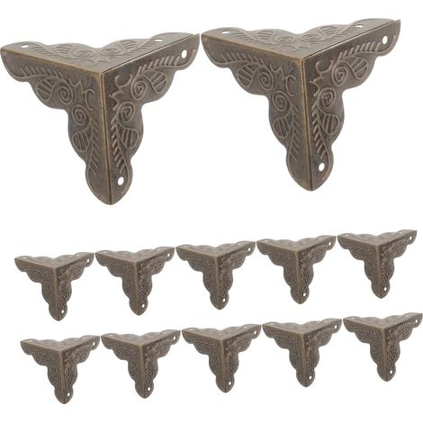 12 protège-coins décoratifs, bois, style vintage, pour meubles (1/5)