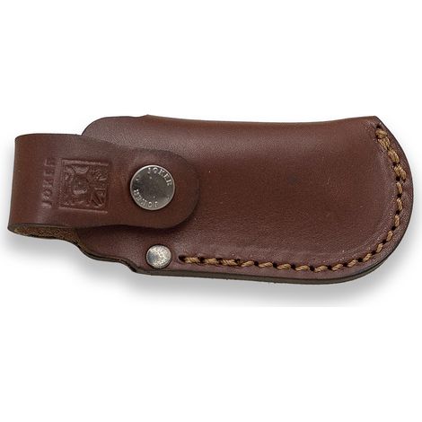 Étui couteau Joker fb13 cuir marron bouton (1/3)
