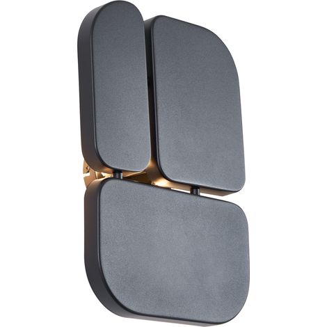 Design Wandleuchte Schwarz 3-flammig - Planes