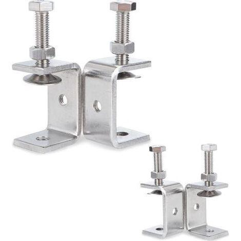 4 Pièces Mini Serre Joint, Pince De Support En Acier Inoxydable 304 De 30 Mm, Serre - Joint Plage De Réglage De 0-25 Mm, Pince De Soudage En Acier Inoxydable Adaptée Pour La Soudure (1/4)