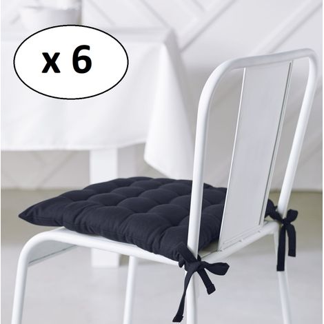Coussin en coton pour chaise de cuisine COMFORT, à nouer, 38 x 38 cm (1/2)