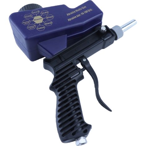 Pistolet de sablage pneumatique à gravité, outil manuel de projection d'abrasif, 70-150 PSI, 6000 tr/min (1/5)
