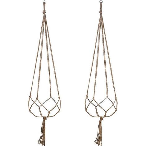 2 Pcs Cordes- 60cm De Suspension Pour Plante Fleurs Intrieur Et Extrieur