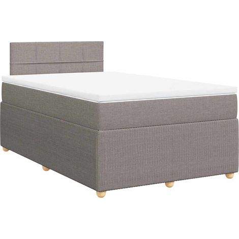 Maison Exclusive - Boxspringbett mit Matratze Taupe 120x190 cm St
