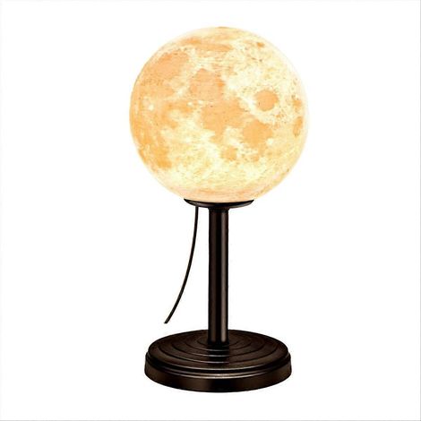 Lampe de chevet 3D en forme de lune pour chambre à coucher - Lampes de chevet à intensité variable (1/5)