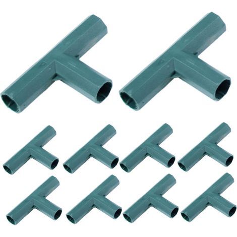 10pcs Garden Frame Corner Connectors 16mm 3-Way Interior Flat Corner Connectors